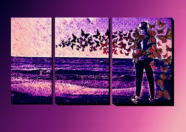 Butterflies in the sea