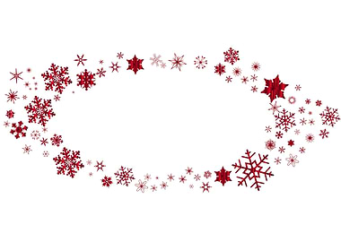 Red Christmas Snowflake