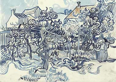 Old Vineyard with Peasant