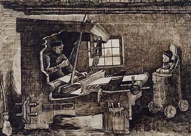 Wever en baby in een kinde