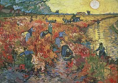 The Red Vineyards in Arles