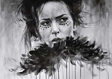 BNW boho girl portrait