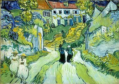 Street and Steps in Auvers