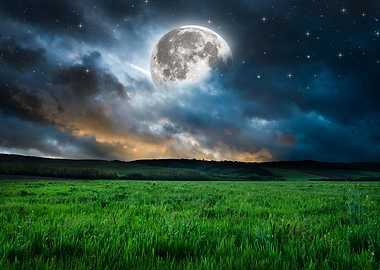 Moon nature artwork