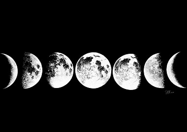 Moon Phase Stippling