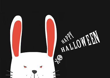Halloween horror rabbit