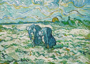 Two Peasant Women Digging