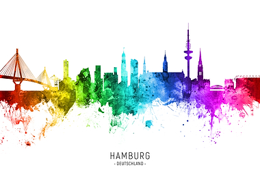 Hamburg Germany Skyline