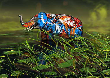 Nature With Elephant