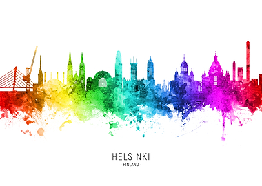 Helsinki Finland Skyline