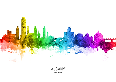 Albany New York Skyline