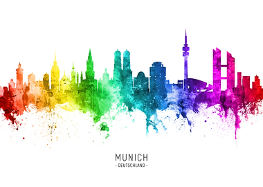 Munich Germany Skyline