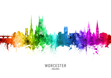 Worcester England Skyline
