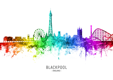 Blackpool England Skyline