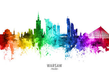 Warsaw Poland Skyline