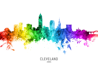 Cleveland Ohio Skyline