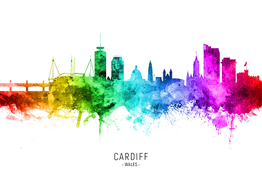 Cardiff Wales Skyline