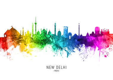 New Delhi India Skyline