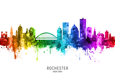Rochester New York Skyline