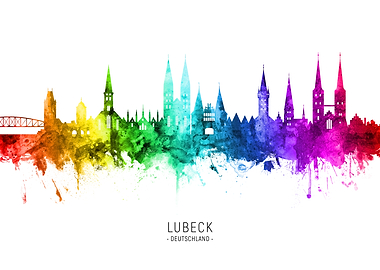 Lubeck Deutschland Skyline