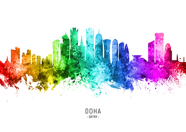 Doha Qatar Skyline