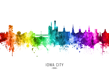 Iowa City Iowa Skyline