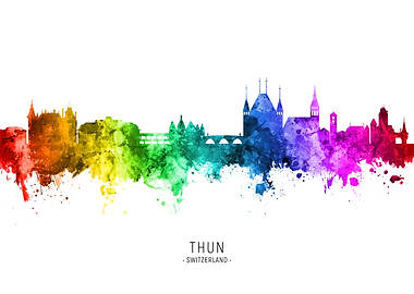 Thun Switzerland Skyline