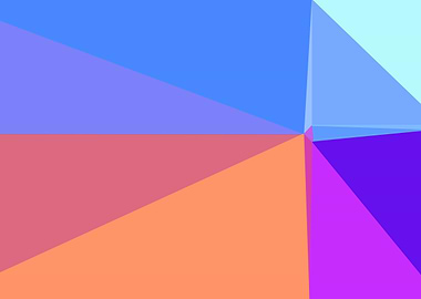 colorful triangle art