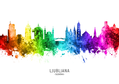 Ljubljana Slovenia Skyline
