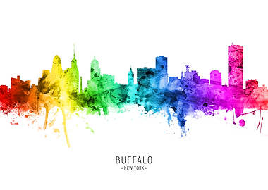 Buffalo New York Skyline