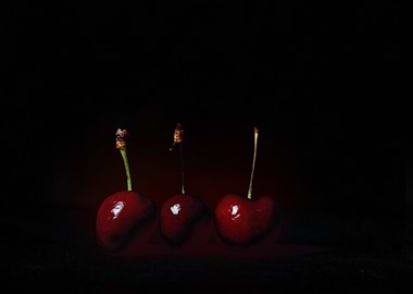 Three Cherries Centered