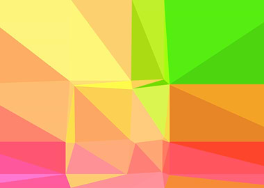 colorful triangle art