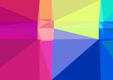 colorful triangle art