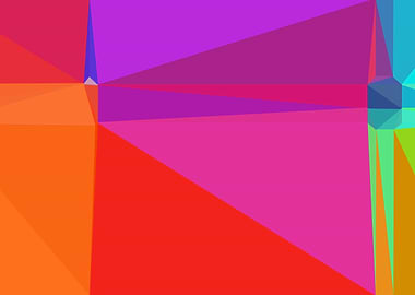 colorful triangle art