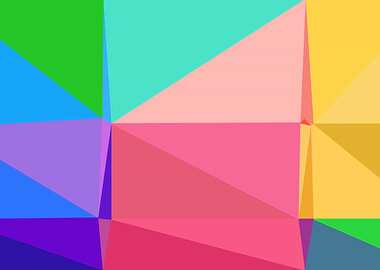 colorful triangle art