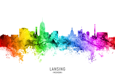 Lansing Michigan Skyline