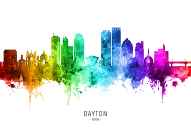 Dayton Ohio Skyline