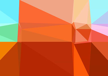 colorful triangle art