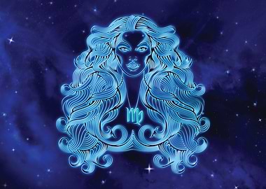 Virgo Glowing in Space