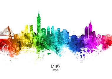 Taipei Taiwan Skyline