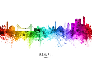 Istanbul Turkey Skyline