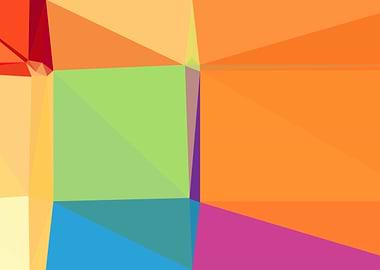 colorful triangle art