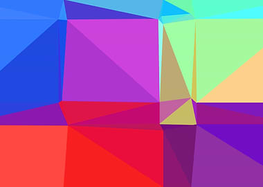 colorful triangle art