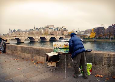 Paris Autumn Landscape