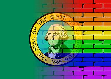 Gay Rainbow Washington