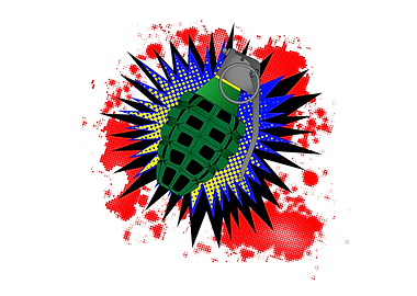 Grenade Comic Exclamation