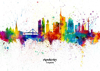 Frankfurt Germany Skyline