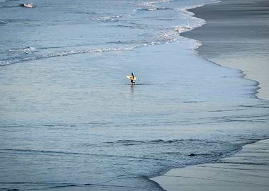 Lone Surfer Fistral beach