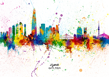 Seoul South Korea Skyline