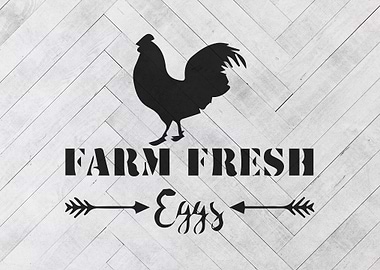 Farm Fresh Eggs Farmhouse